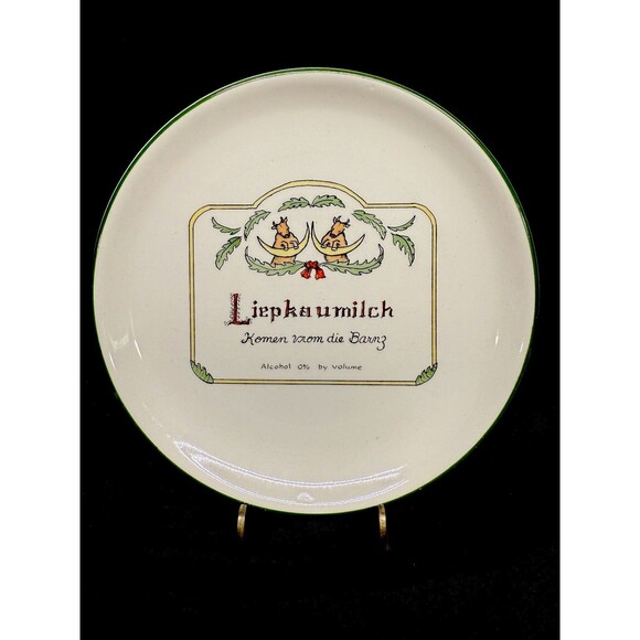 Set of 6 Delano Studio 1976 Humorous Hand Painted Wine Dessert plates 7.25" - Picture 9 of 16